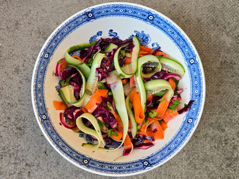 Crunchy Rainbow Vegetable Salad