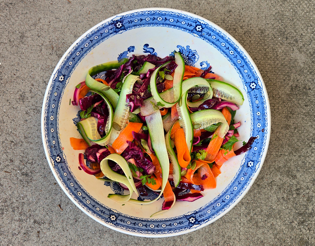 Crunchy Rainbow Vegetable Salad