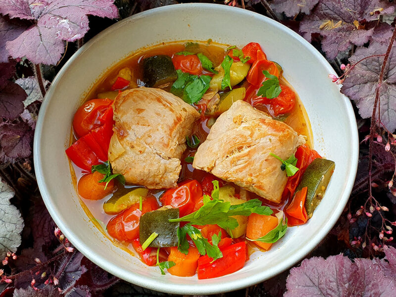 Pork Loin with Ratatouille