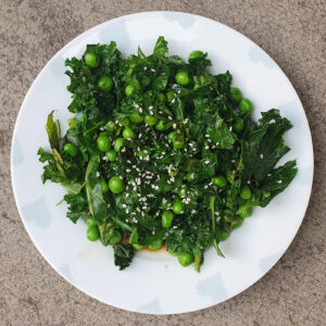 Sesame Peas and Kale