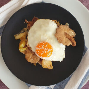 Shiitake Mushrooms with Eggs