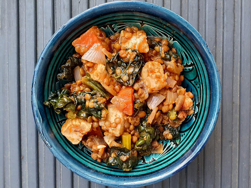 Tempeh and Lentil Stew