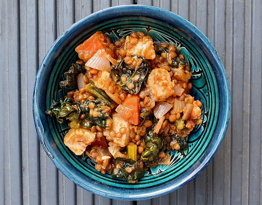 Tempeh and Lentil Stew