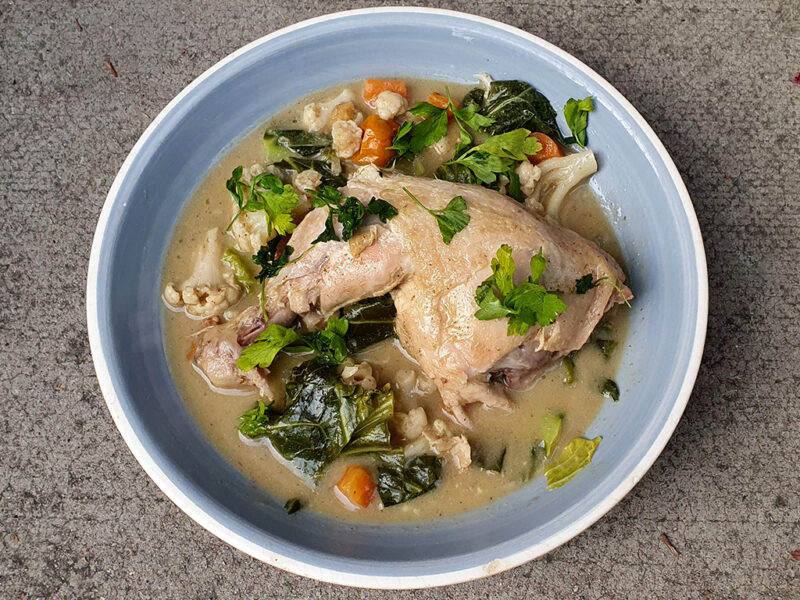 Thai Green Curry Chicken with Cauliflower
