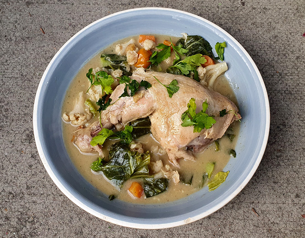 Thai Green Curry Chicken with Cauliflower