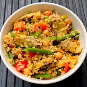 Bulgur Wheat and Artichoke Salad