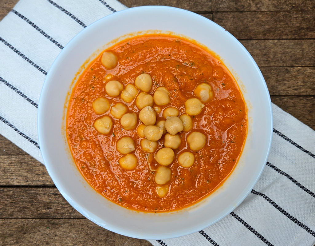 Carrot and Chickpea Soup