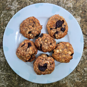 Cherry and Almond Oat Cookies