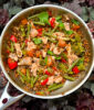 Salmon with Lentils and Greens