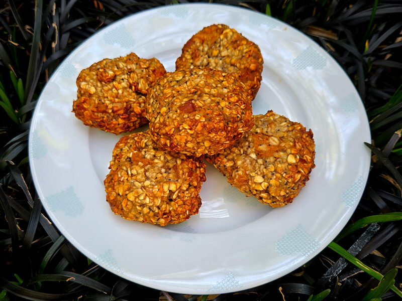 Apricot and Chia Seed Oat Cookies