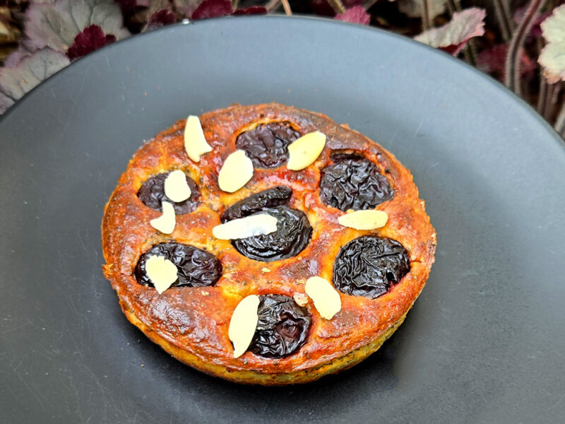 Cherry and Almond Cottage Cheese Bake