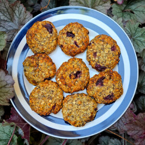 Cherry and Poppy Seed Oat Cookies
