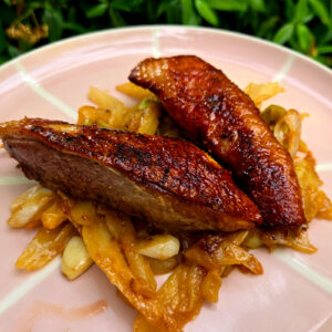 Duck Breast with Braised Fennel