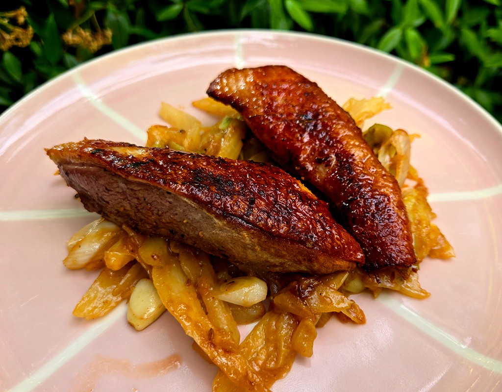 Duck Breast with Braised Fennel