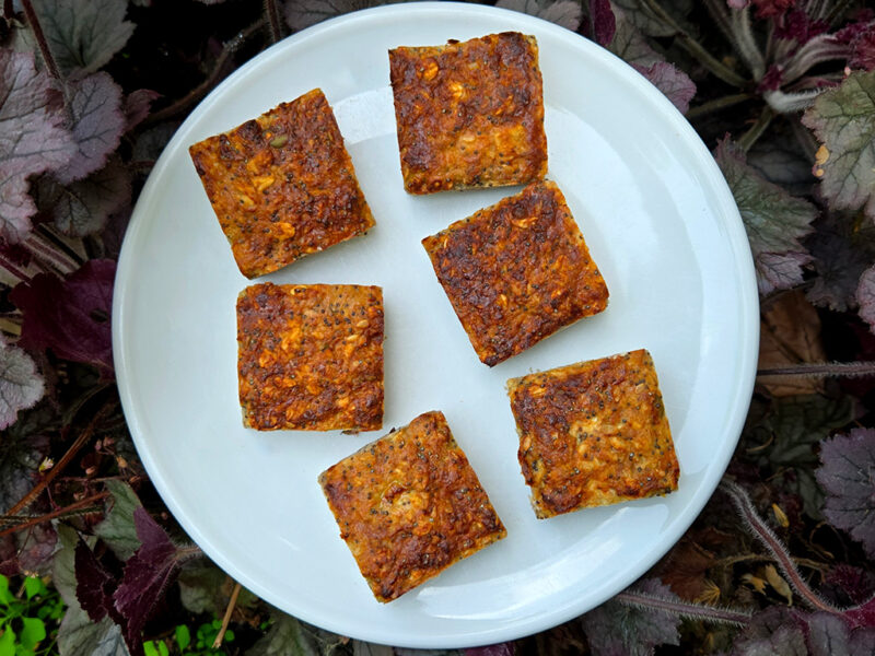 Lemon and Poppy Seed Oat Slices