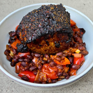 Roast Beef with Chipotle Beans