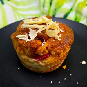 Strawberry and White Chocolate Croissant Pudding