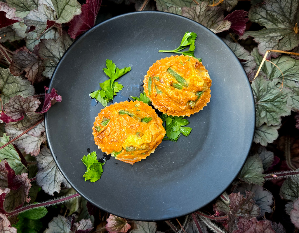 Tempeh and Green Bean Egg Muffins
