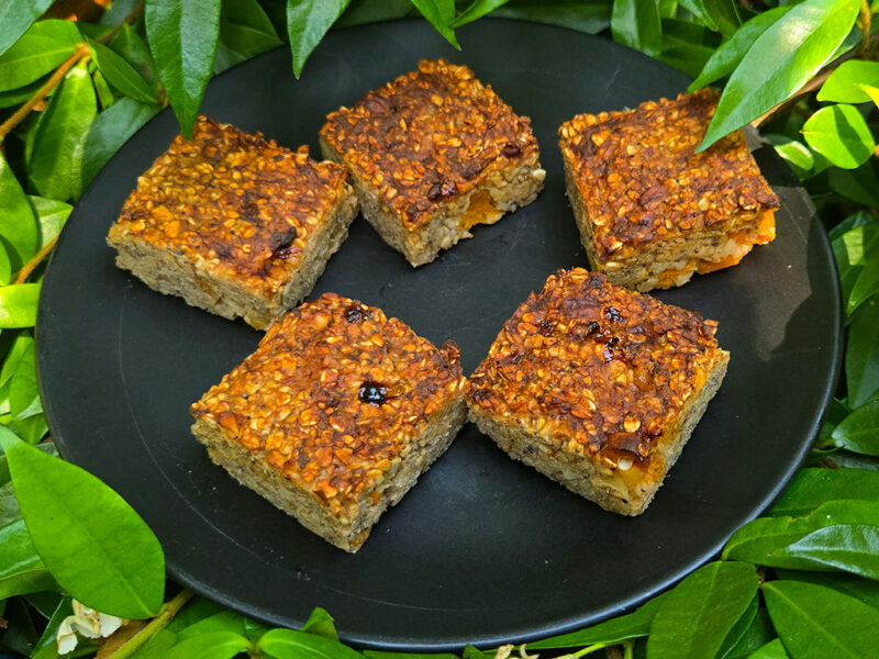 Apricot and Pistachio Oat Slices
