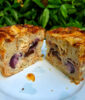 Cherry and Almond Croissant Pudding