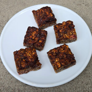 Chocolate and Strawberry Oat Squares
