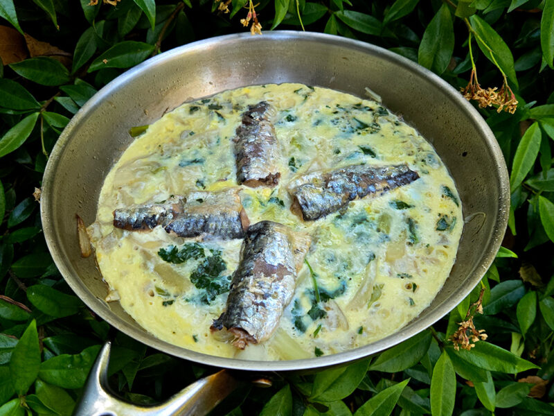 Fennel and Sardine Frittata