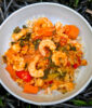 Lentil and Cauliflower Stew with Prawns