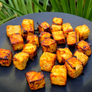 Marinated tofu bites