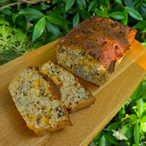 Peach and Poppy Seed Banana Cake