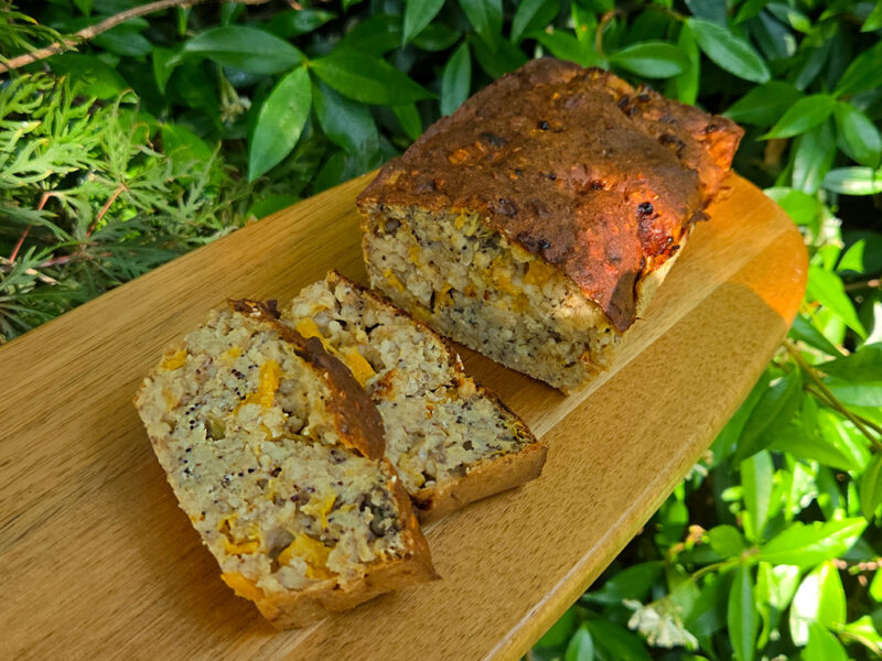 Peach and Poppy Seed Banana Cake