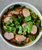 Sausages with Lentil and Kale Stew