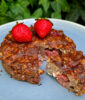 Strawberry and Chia Seed Cottage Cheese Cake